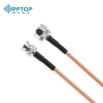 BNC公 转 N公 军标系列电缆组件|精密型, DC-6GHz, 配接RCG142电缆, 线径4.95mm - RCG142-BMNM-L