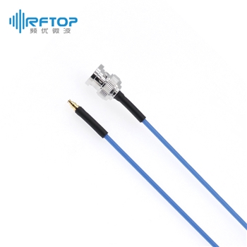 BNC公 转 SSMP(GPPO,SMPM)母 柔性互联电缆组件|精密型, DC-6GHz, 配接RCQ260电缆, 线径2.6mm - RCQ260-BMSPF-L