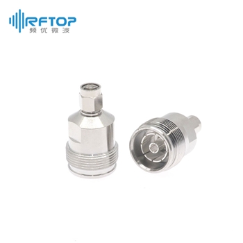 4.3-10母 转 SMA公 转接器|经济型, DC-6GHz, 黄铜镀三元合金- RA06D05