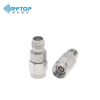 3.5mm公 转 3.5mm母 毫米波转接器|普军级, DC-34GHz, 不锈钢 - RA3403H