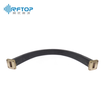 WR112(BJ84)可扭软波导, 6.57-9.99GHz, 1260W, FBP84方形平法兰, 黄铜 - RWGFT112B-L