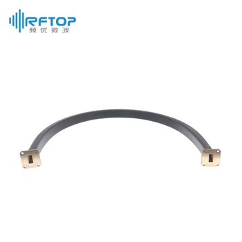 WR62(BJ140)可扭软波导, 11.9-18GHz, 400W, FBP140方形平法兰, 黄铜 - RWGFT62B-L
