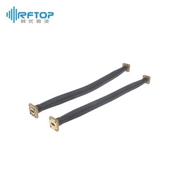 WR34(BJ260)可扭毫米波软波导, 21.7-33GHz, 75W, FBM260方形密封法兰/FBP260方形平法兰, 黄铜 - RWGFT34G-L