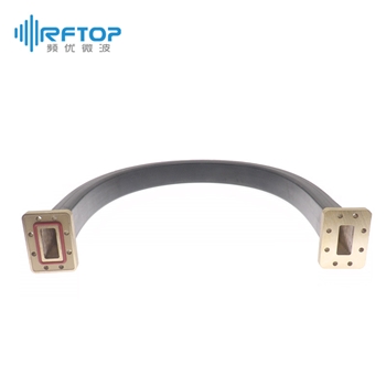 WR137(BJ70)可扭软波导, 5.38-8.17GHz, 2000W, FDM70矩形密封法兰/FDP70矩形平法兰, 黄铜 - RWGFT137G-L
