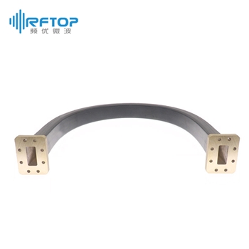 WR137(BJ70)可扭软波导, 5.38-8.17GHz, 2000W, FDP70矩形平法兰, 黄铜 - RWGFT137-L
