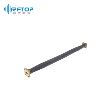 WR34(BJ260)可扭毫米波软波导, 21.7-33GHz, 75W, FBP260方形平法兰, 黄铜 - RWGFT34-L