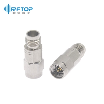 3.5mm公 转 1.85mm母 毫米波转接器|普军级, DC-34GHz, 不锈钢 - RA3417H