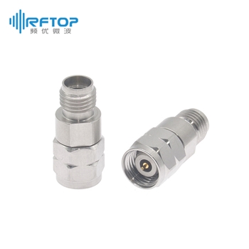3.5mm母 转 2.4mm公 毫米波转接器|普军级, DC-34GHz, 不锈钢 - RA3411H