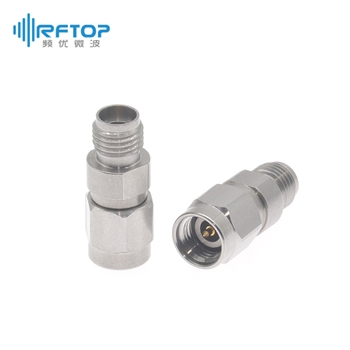 3.5mm母 转 2.92mm(K,SK)公 毫米波转接器|普军级, DC-34GHz, 不锈钢 - RA3406H