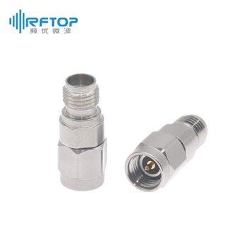 3.5mm公 转 2.92mm(K,SK)母 毫米波转接器|普军级, DC-34GHz, 不锈钢 - RA3407H