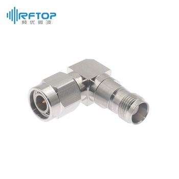 TNC公 转 TNC母 直角90度弯转接器|超优级(Ultra), DC-18GHz, 不锈钢 - RA18TA03W