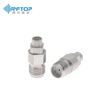 SMA母 转 SSMP(GPPO,SMPM)公 全擒纵 转接器|超优级(Ultra), DC-18GHz, 不锈钢 - RA18S40H