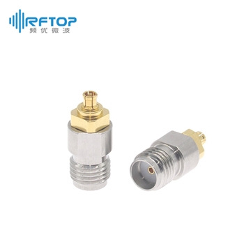 SMA母 转 SSMP(GPPO,SMPM)母 转接器|超优级(Ultra), DC-18GHz, 不锈钢+铍铜镀金 - RA18S41H