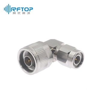 N公 转 TNC公 直角90度弯转接器|超优级(Ultra), DC-18GHz, 不锈钢 - RA18N24WH