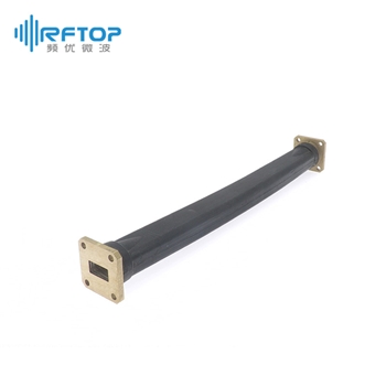 WR75(BJ120)可扭软波导, 9.84-15GHz, 750W, FBP120方形平法兰, 黄铜 - RWGFT75B-L