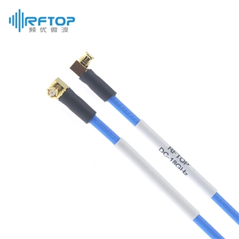 SMP(GPO)直角90度弯母 转 SMP(GPO)直角90度弯母 柔性互联电缆组件|精密型, DC-18GHz, 配接RCQ260电缆, 线径2.6mm - RCQ260-PFWPFW-L