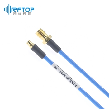 SMA母 转 SMP(GPO)母 柔性互联电缆组件|精密型, DC-18GHz, 配接RCQ260电缆, 线径2.6mm - RCQ260-SFPF-L