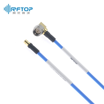 SMA直角90度弯公 转 SMP(GPO)母 柔性互联电缆组件|精密型, DC-18GHz, 配接RCQ260电缆, 线径2.6mm - RCQ260-SMWPF-L