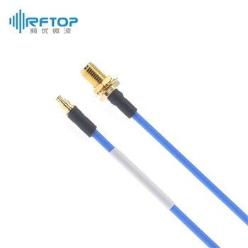 SMA穿墙母 转 SSMP(GPPO,SMPM)母 柔性互联电缆组件|精密型, DC-18GHz, 配接RCQ260电缆, 线径2.6mm - RCQ260-SFYSPF-L