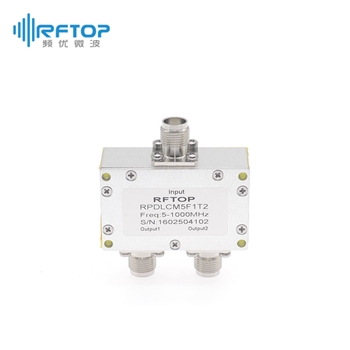TNC一分二LC功分器, 5-1000MHz, 1W, 接头铜镀三元合金 - RPDLCM5F1T2