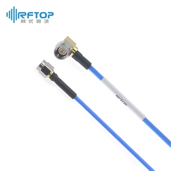 SMA直角90度弯公 转 SMA公 柔性互联电缆组件|精密型, DC-18GHz, 配接RCQ260电缆, 线径2.6mm - RCQ260-SMWSM-L