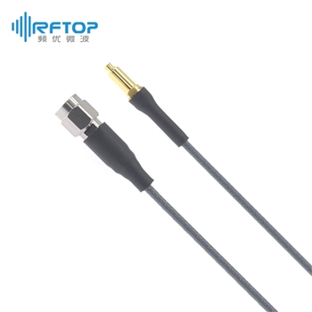 2.92mm(K,SK)公 转 SSMP(GPPO,SMPM)母 毫米波超低损稳相电缆组件|超优级(Ultra), 低损耗, DC-40GHz, 配接RCA220电缆, 线径2.2mm - RCA220-KMSPF-L