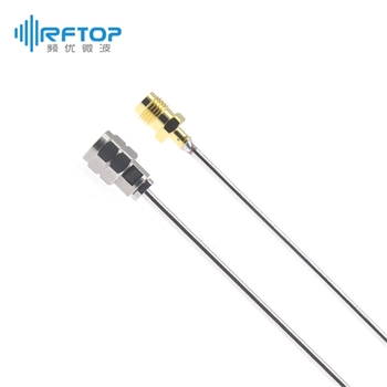 2.4mm公 转 2.4mm母 毫米波半钢电缆组件|精密型, DC-50GHz, 配接RCS086L电缆, 线径2.2mm - RCS086L-UMUF-L