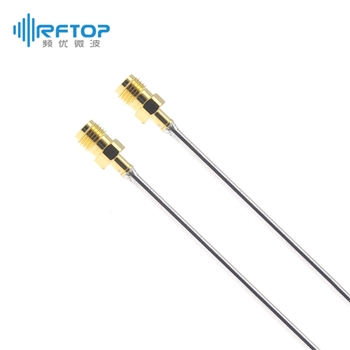 3.5mm母 转 3.5mm母 半钢电缆组件|精密型, DC-26.5GHz, 配接RCS086L电缆, 线径2.2mm - RCS086L-QFQF-L