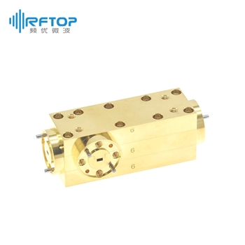 WR10(BJ900)双定向波导耦合器|专业型, 高定向, 75-110GHz, 耦合度25dB, FUGP900圆形法兰, 铜镀金 - RWDCD10-25