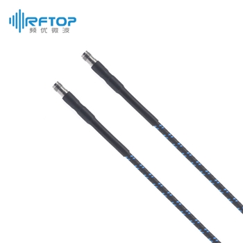 1.85mm母转1.85mm母高性能铠装电缆组件|精密型,带铠甲,DC-67GHz,配接RCT260Z电缆/RCP480铠甲,线径4.8mm-RCP480-VFVF-L