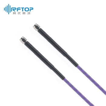 1.85mm公 转 1.85mm公 高低温实验测试铠装组件|精密型, 耐高温, DC-67GHz, 配接RCT260Z电缆/RCP500铠甲 , 线径5mm - RCP500H-VMVM-L