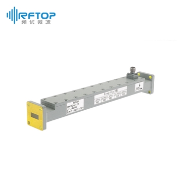 WR42(BJ220)单定向波导耦合器|专业型, 高定向, 耦合端2.92mm(K,SK)母, 17.6-26.7GHz, 耦合度20dB, FBP220方形平法兰 - RWDC42K-20