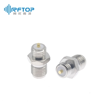 SMA母穿墙金属穿墙连接器, DC-18GHz, 尾针直径1.27mm - RC18SFB-MYD127