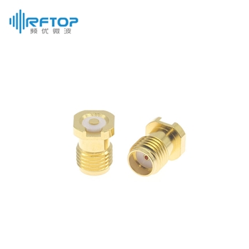 SMA母PCB表贴焊接连接器, DC-18GHz, 尾针直径1.75mm - RC18SFB-SSM175