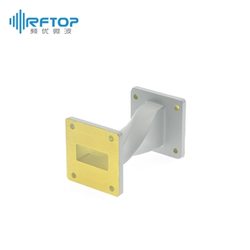 WR112(BJ84)扭波导, 6.57-9.99GHz, FBP84方形平法兰 - RWGT112B-L