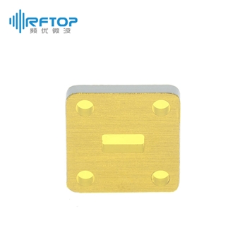 WR28(BJ320)毫米波法兰片, 26.3-40GHz, FBP320方形平法兰, 铜合金 - RWGF28-L