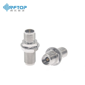 【超值优选】2.92mm(K,SK)母 转 2.92mm(K,SK)母 穿墙毫米波转接器|精密型, DC-40GHz, 不锈钢钝化 - RA4001YE