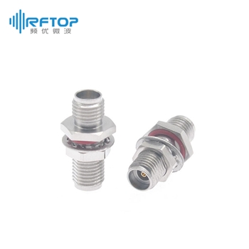 【超值优选】2.92mm(K,SK)母 转 2.92mm(K,SK)母 穿墙毫米波转接器|精密型, 带密封圈, DC-40GHz, 不锈钢钝化 - RA4001YSE