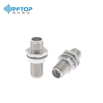 【超值优选】3.5mm母 转 3.5mm母 穿墙毫米波转接器|精密型, DC-34GHz, 不锈钢钝化 - RA3401YE