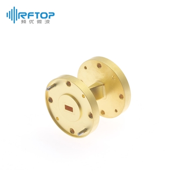 WR19(BJ500)毫米波扭波导, 39.2-59.6GHz, FUGP500圆形法兰, 铜镀金 - RWGT19-L