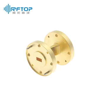 WR22(BJ400)毫米波扭波导, 32.9-50.1GHz, FUGP400圆形法兰, 铜镀金 - RWGT22-L