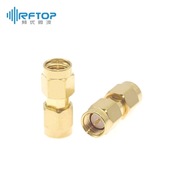 【超值优选】SMA公 转 SMA公 无磁型转接器|精密型, 微磁型, DC-18GHz, 铍青铜镀无磁金 - RANM18S02