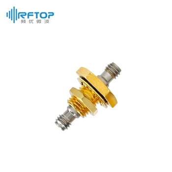 1.0mm母 转 1.0mm母 穿墙毫米波气密型转接器|精密型, 真空应用, DC-110GHz, 不锈钢 - RAHS110W01YH