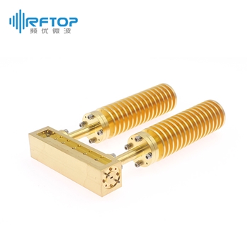 WR12(BJ740)中功率毫米波波导固定衰减器|专业型, 双向, FUGP740圆形法兰, 矩形, 波导主体铜镀金, 60-90GHz, 50W - RWA1250A-XX