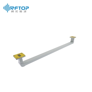 WR90(BJ100)弧形90度弯H面弯波导, 8.2-12.5GHz, FBM100方形密封法兰 - RWGWEU90GG-L1-L2