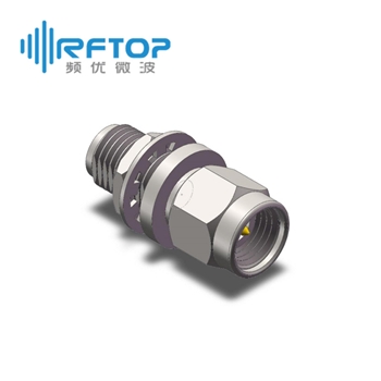 2.92mm(K,SK)公 转 2.92mm(K,SK)母 穿墙毫米波转接器|超优级(Ultra), DC-40GHz, 不锈钢 - RA4003YS
