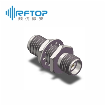 3.5mm母 转 3.5mm母 穿墙毫米波转接器|超优级(Ultra), DC-34GHz, 不锈钢 - RA3401Y
