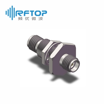 3.5mm母 转 3.5mm母 穿墙毫米波转接器|超优级(Ultra), 带密封圈, DC-34GHz, 不锈钢 - RA3401YS