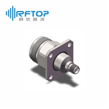 N公 转 SMA母 四孔法兰转接器|超优级(Ultra), 带密封圈, DC-18GHz, 不锈钢 - RA18N17FS