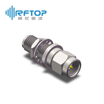 SMA公 转 SMA母 穿墙转接器|超优级(Ultra), DC-26.5GHz, 不锈钢 - RA27S03Y